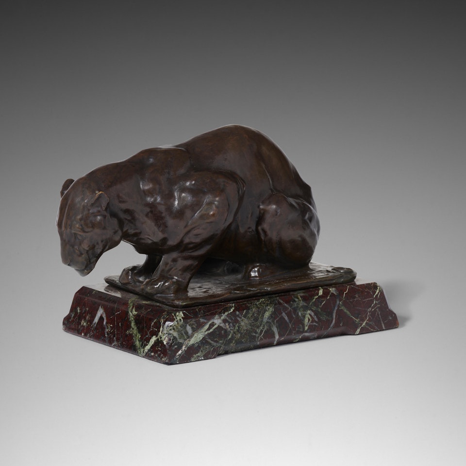 Jaguar accroupi (petit modèle) by Rembrandt Bugatti