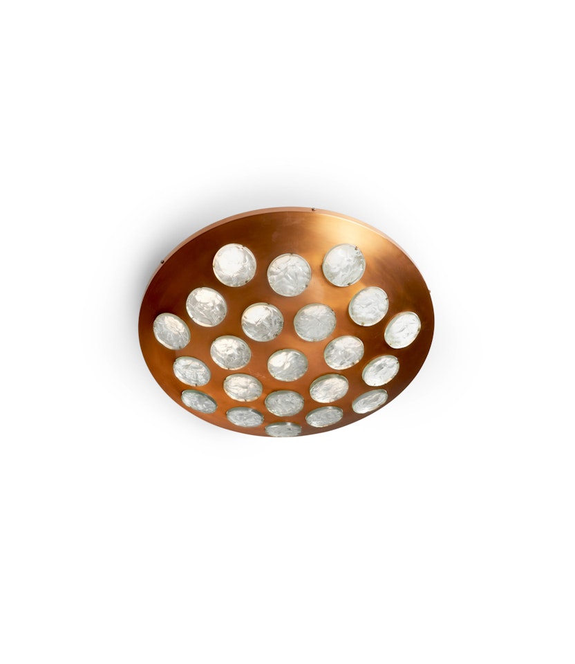 Large Special Order Ceiling Light; model no. 2416 by Max Ingrand