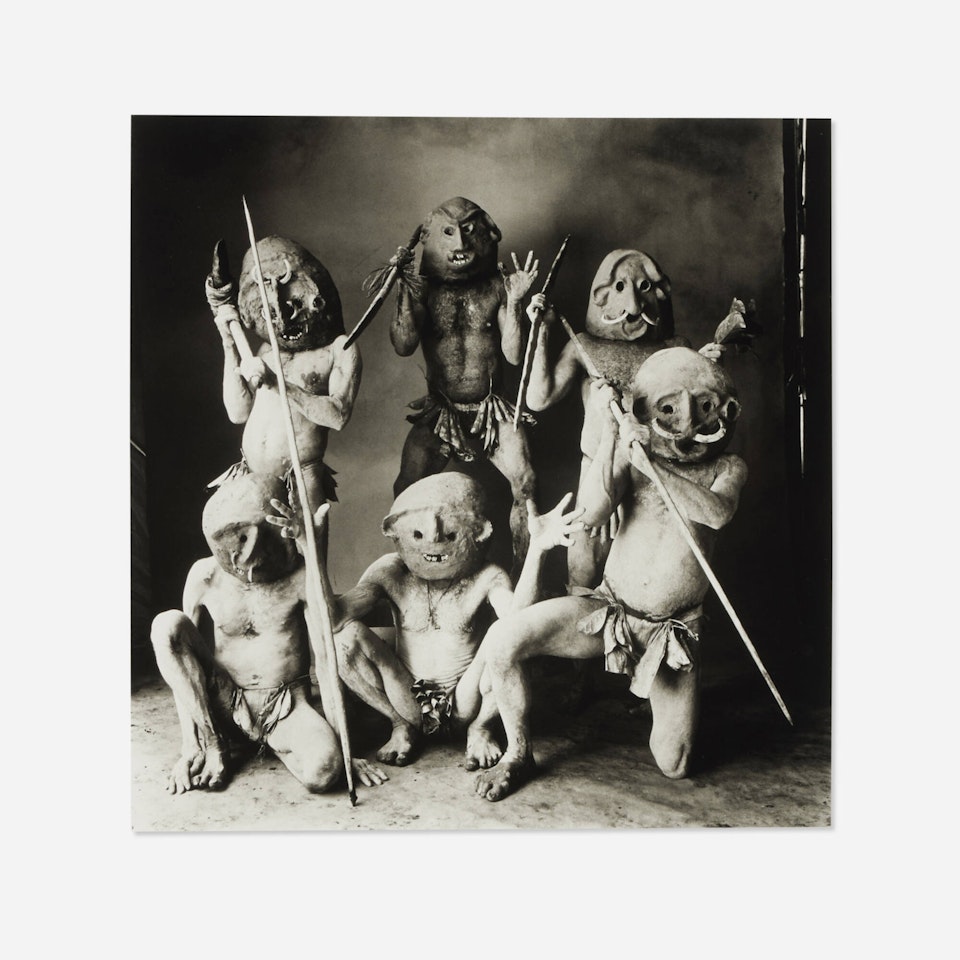 Six New Guinea Mudmen by Irving Penn
