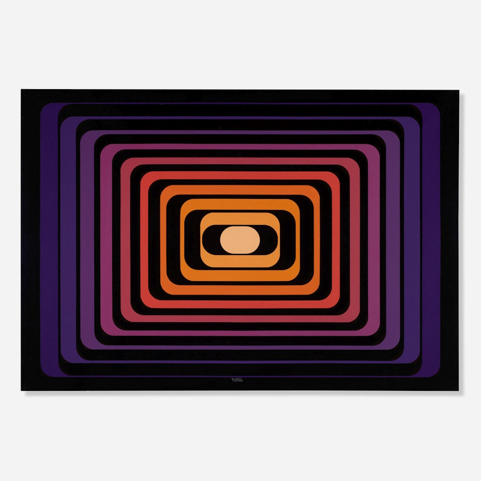 Progression Polychrome B by Jean-Pierre Yvaral