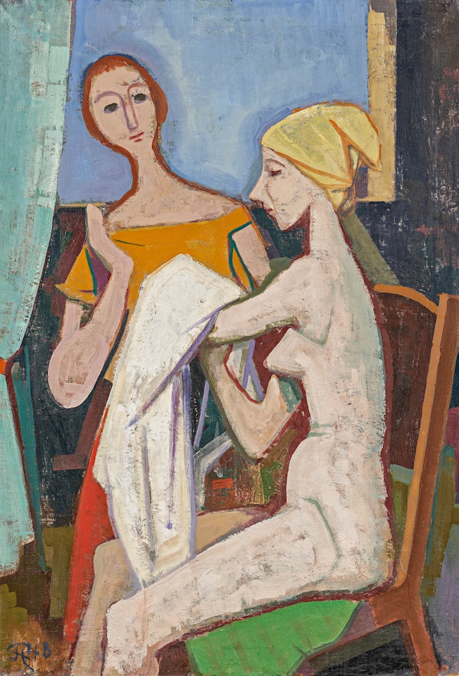 Bei der Toilette by Karl Hofer