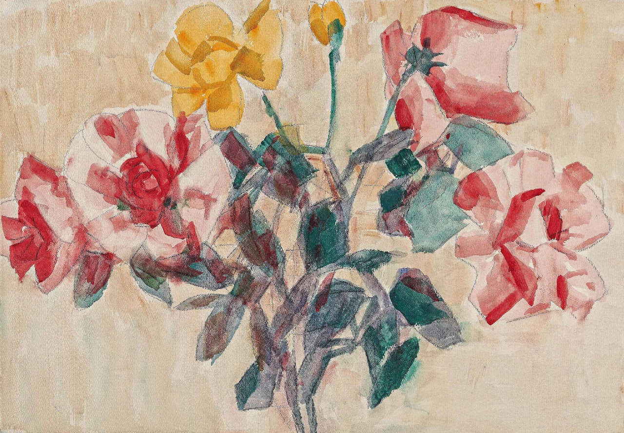 Rosenstudie. by Christian Rohlfs