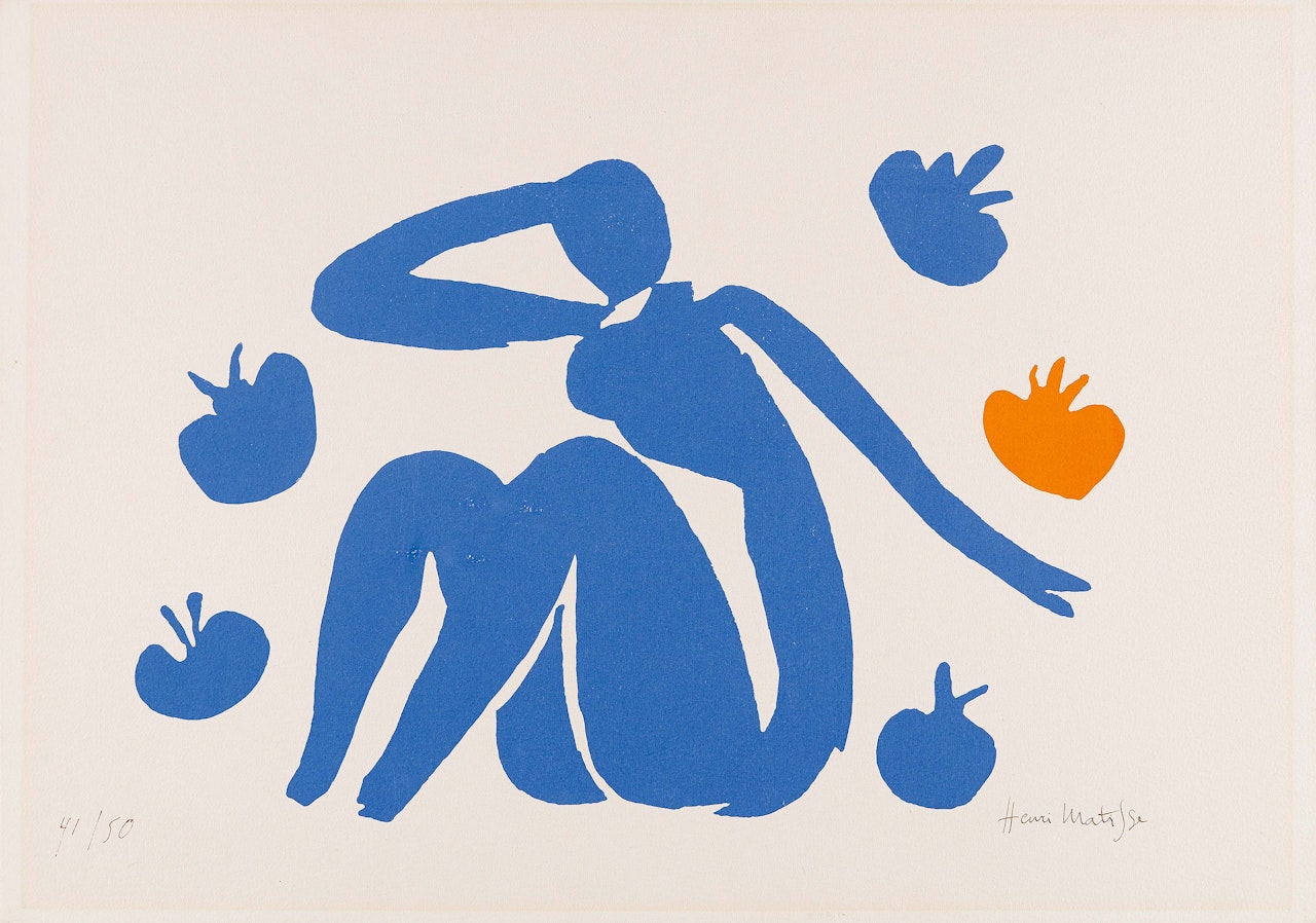 Nu bleu aux fries. by Henri Matisse