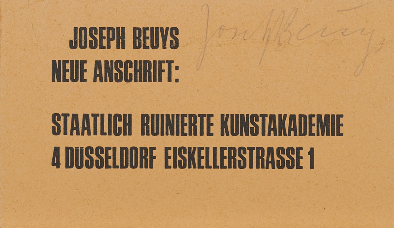 New Address. by Joseph Beuys