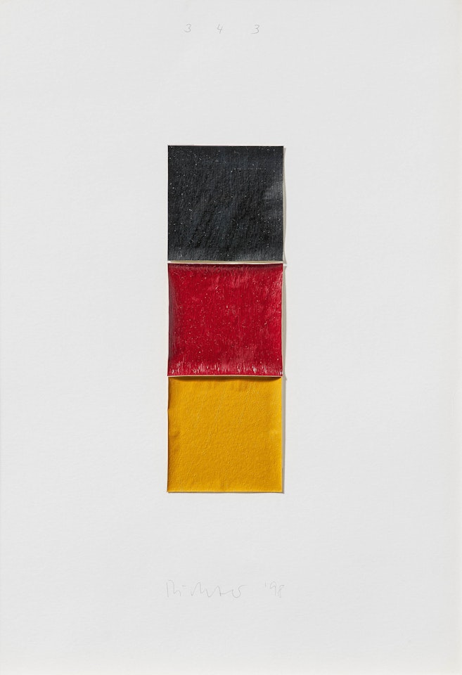 Schwarz, Rot, Gold I. by Gerhard Richter