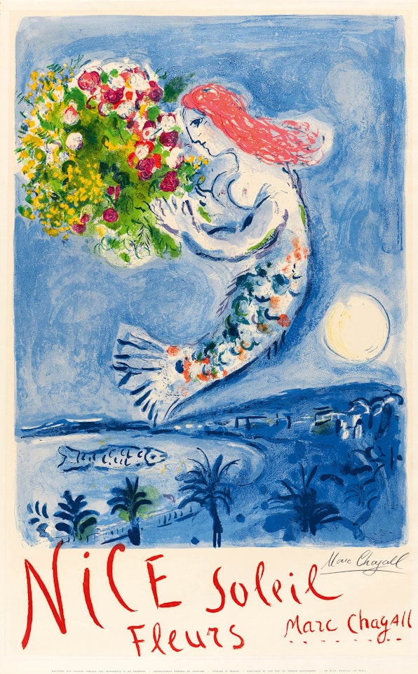 Angel's Bay (Nice sun flowers) by Marc Chagall