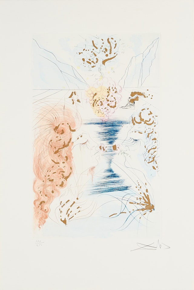 Der Kuss (From: Das Hohe Lied des Salomon) by Salvador Dali