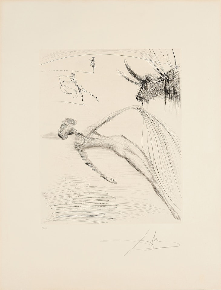 La Cogida y la muerte by Salvador Dali