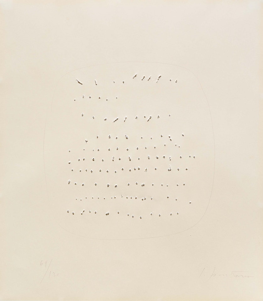 Concetto Spaziale. by Lucio Fontana