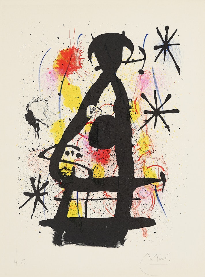 La lune près de paraitre (From: Hai-Ku) by Joan Miró