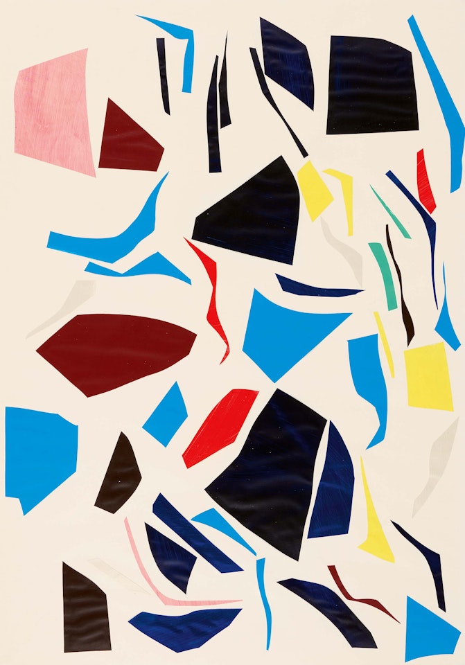 Untitled (Knife Cuts). by Imi Knoebel