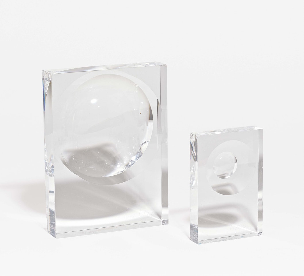 2 steles (lens objects). by Adolf Luther