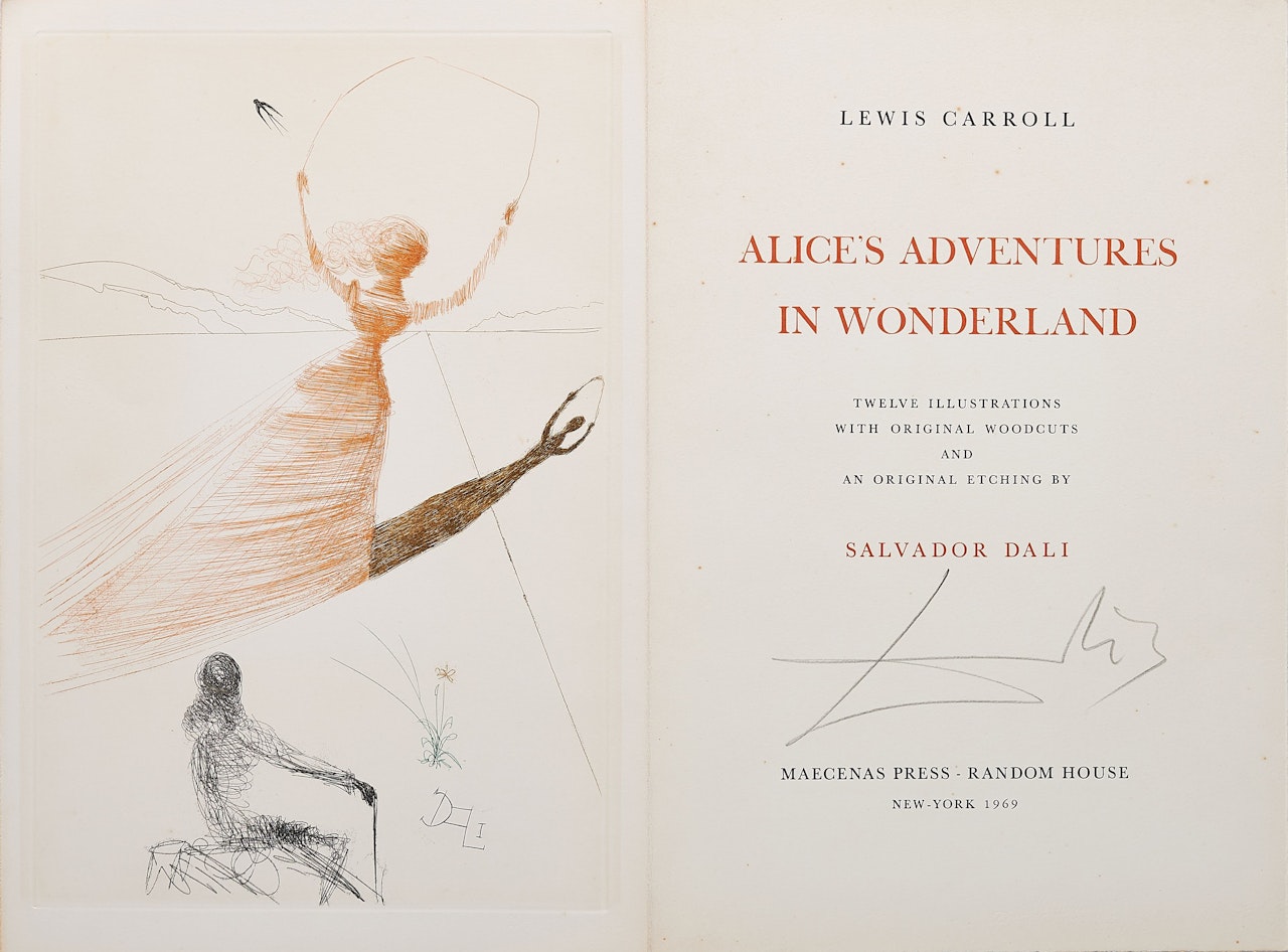 Alice in Wonderland. by Salvador Dali