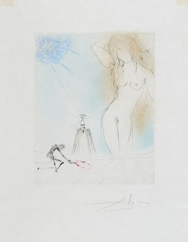 Nude (From: Don Juan). by Salvador Dali
