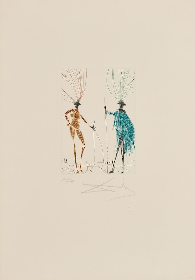The Two gentlemen of Verona (From: Much Ado About Shakespeare) by Salvador Dali