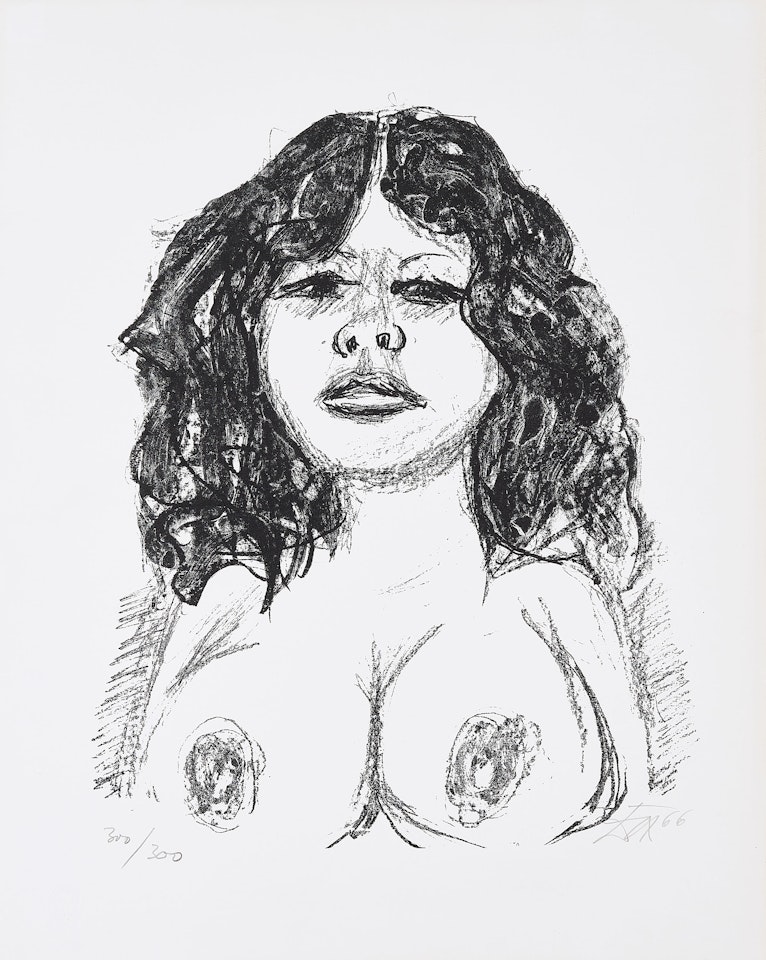 Halbakt von vorn. by Otto Dix