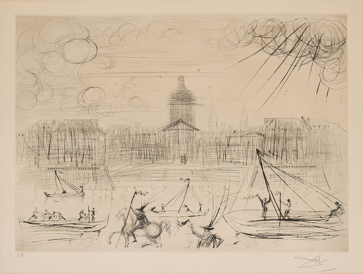 L"Académie de Paris. by Salvador Dali
