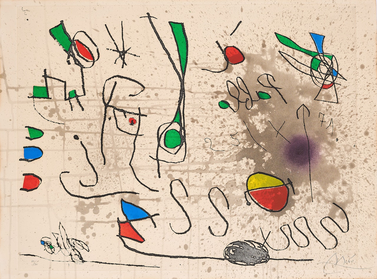 From: Hommage à Picasso by Joan Miró