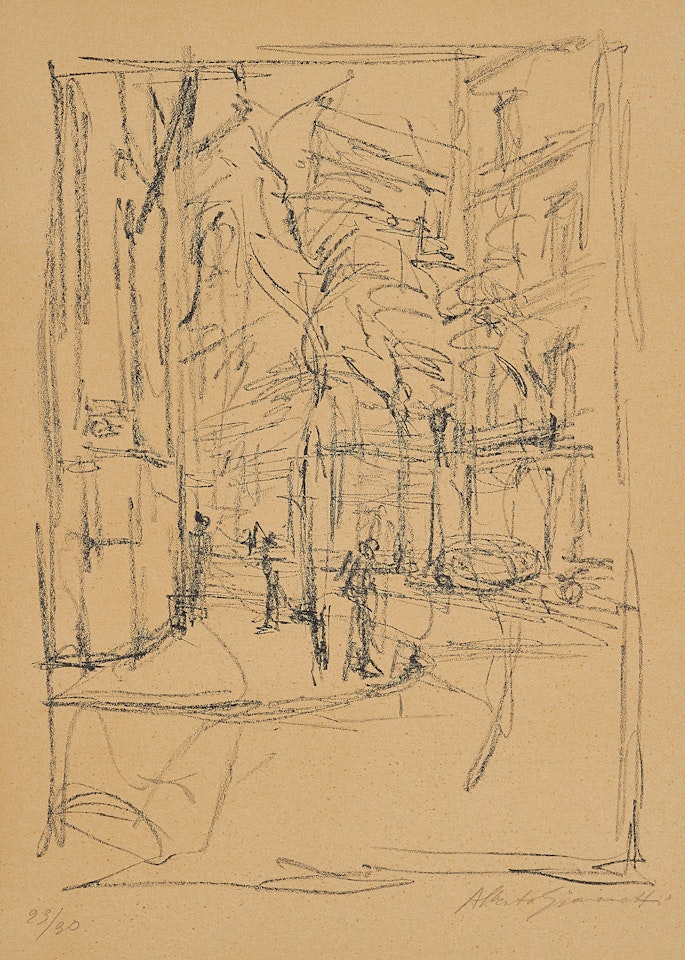 Rue d"Alesia. by Alberto Giacometti