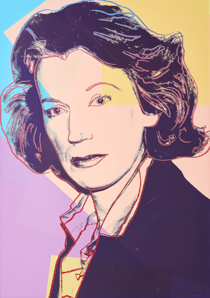 Mildred Scheel. by Andy Warhol