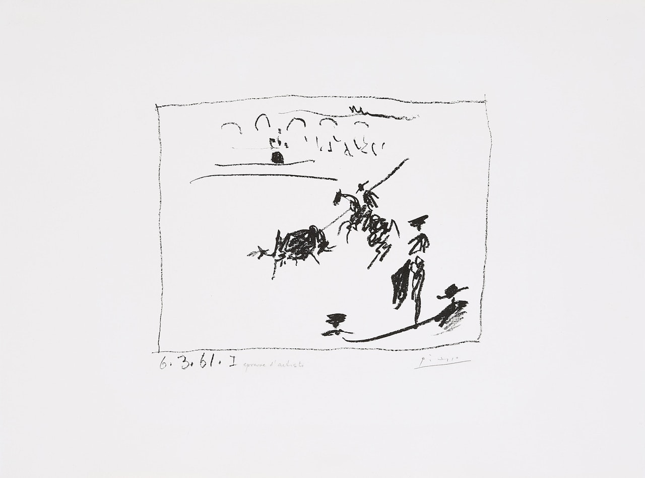 La Pique (From: A los Toros avec Picasso). by Pablo Picasso