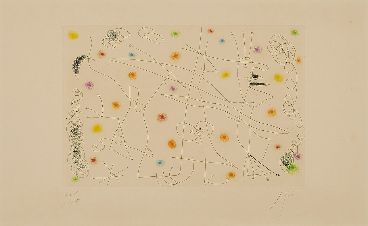 Strip-tease by Joan Miró