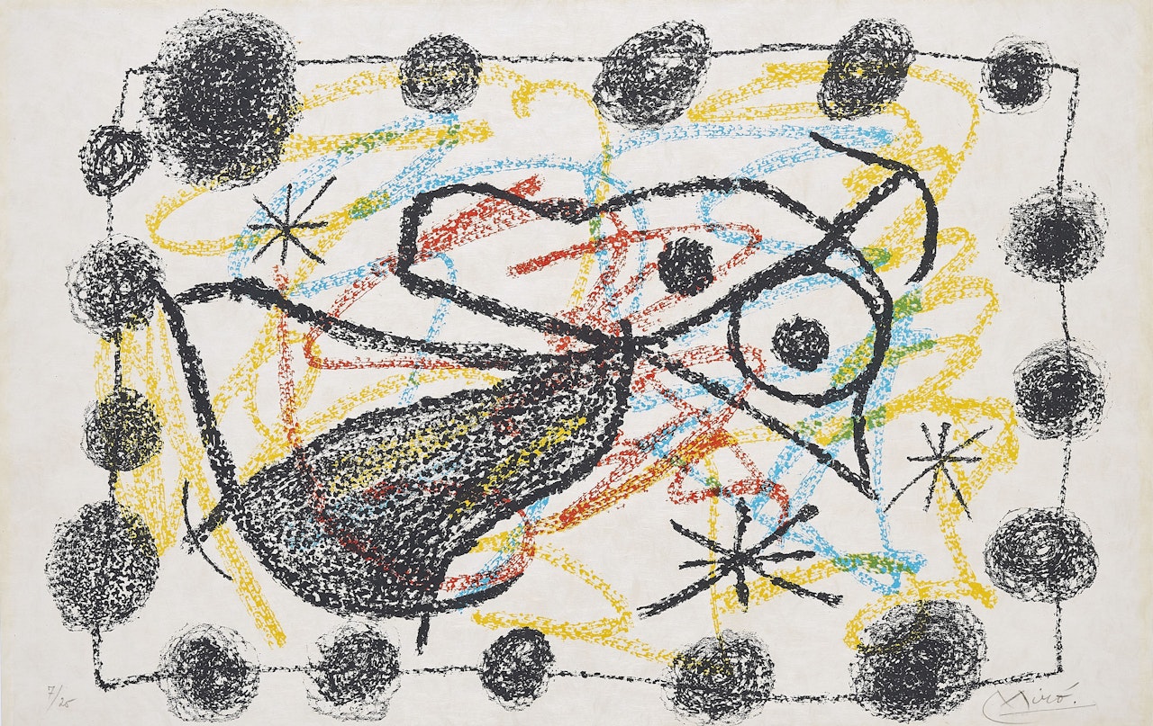 From: Bouquet de Rêves pour Neila. by Joan Miró