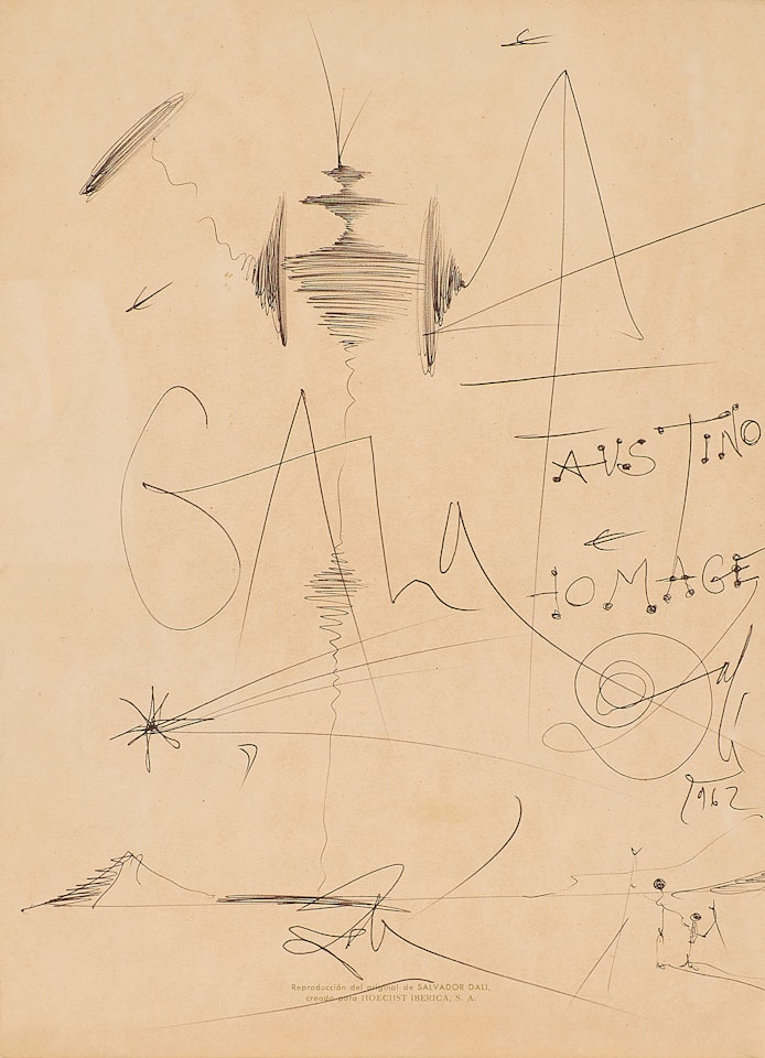 "Faustino Homage". by Salvador Dali