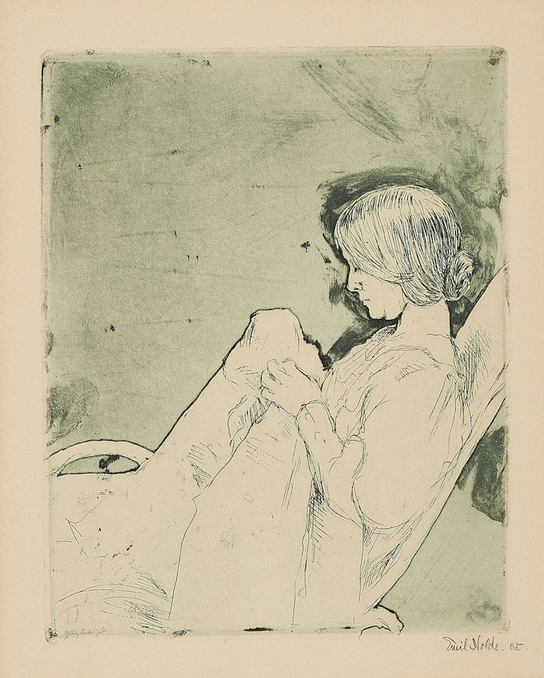 Junge Frau by Emil Nolde