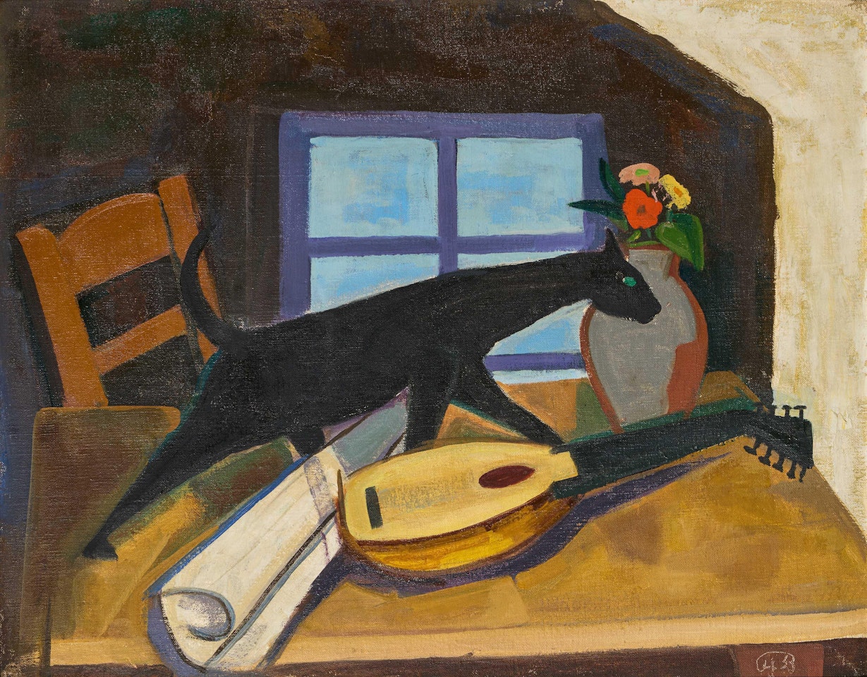 Katze. by Karl Hofer