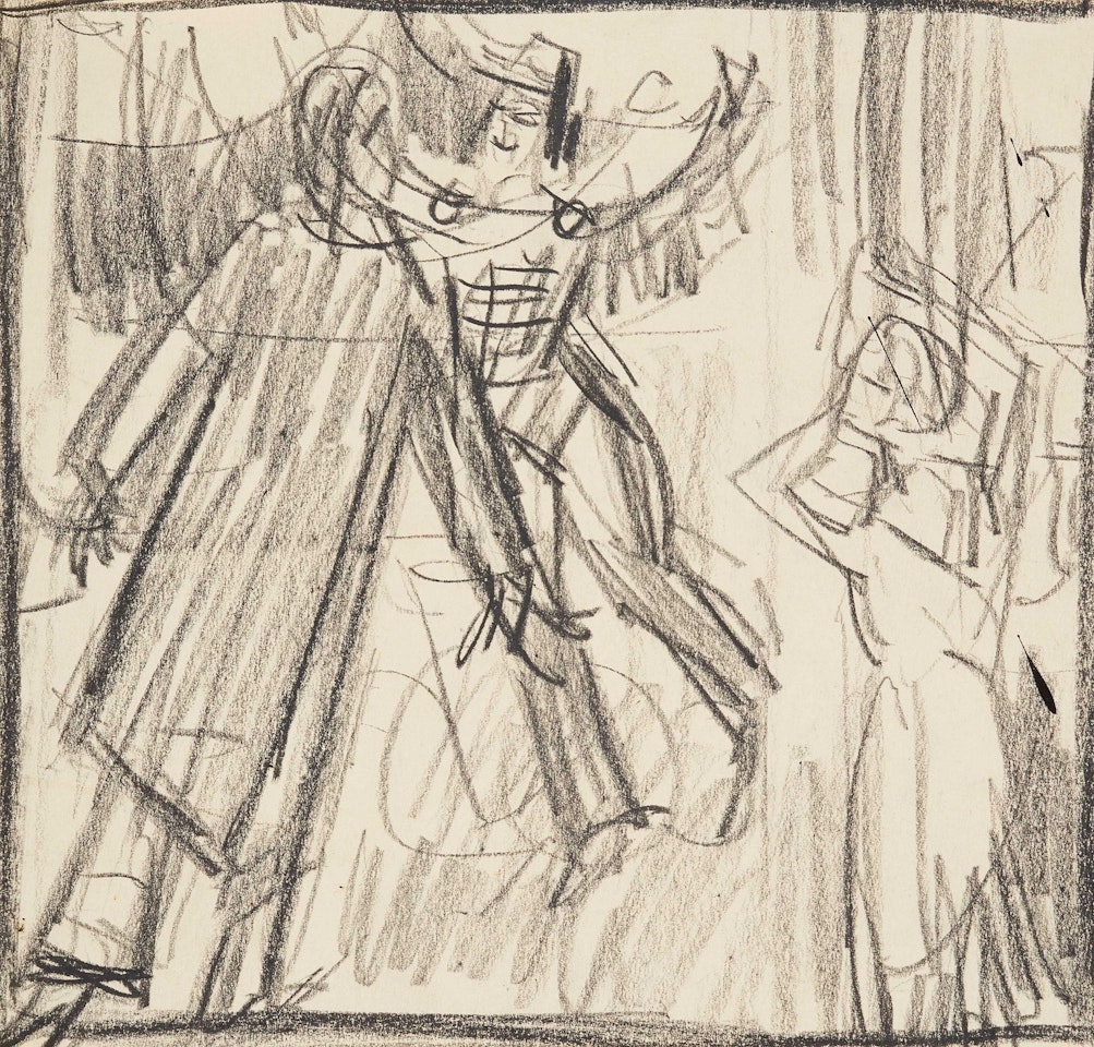 Theaterszene. by Ernst Ludwig Kirchner