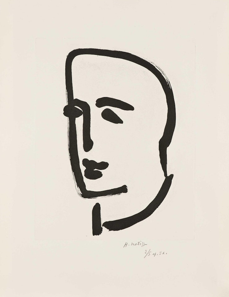 Jeune étudiant de profil by Henri Matisse