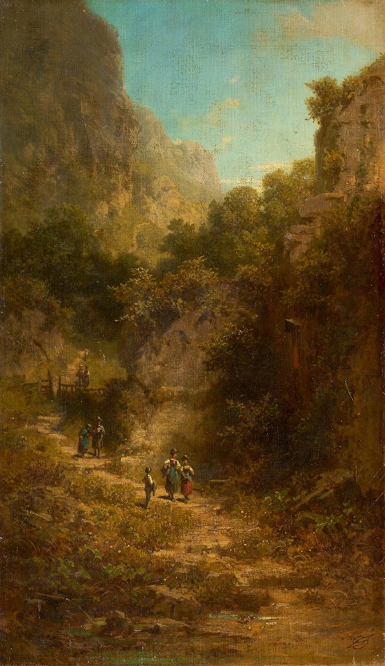 The Schoolchildren"s Way Home. by Carl Spitzweg