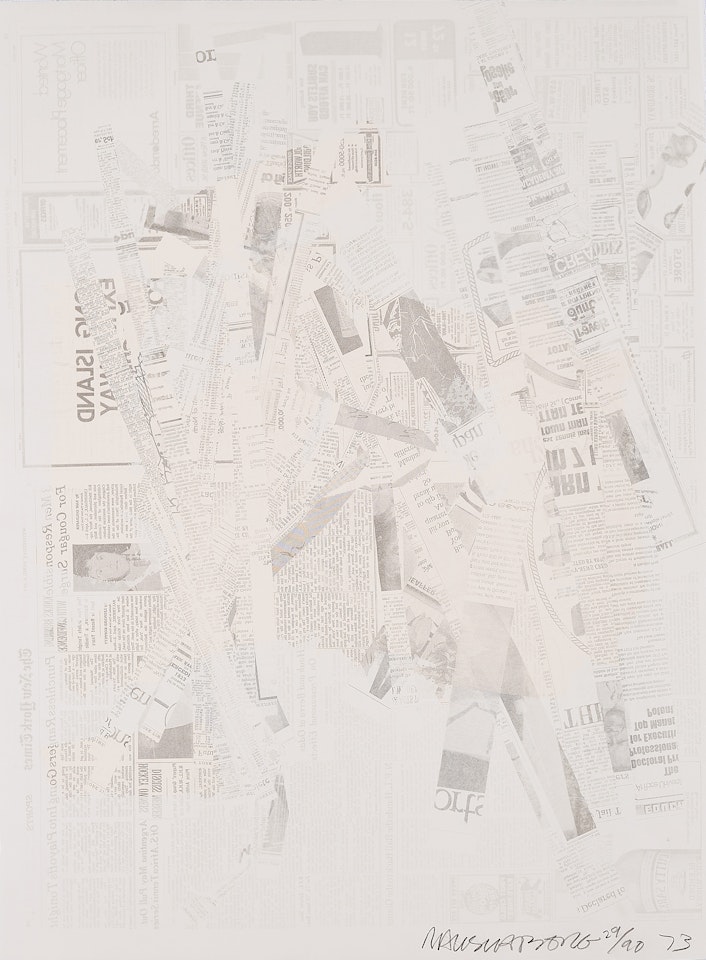 Hommage à Picasso by Robert Rauschenberg