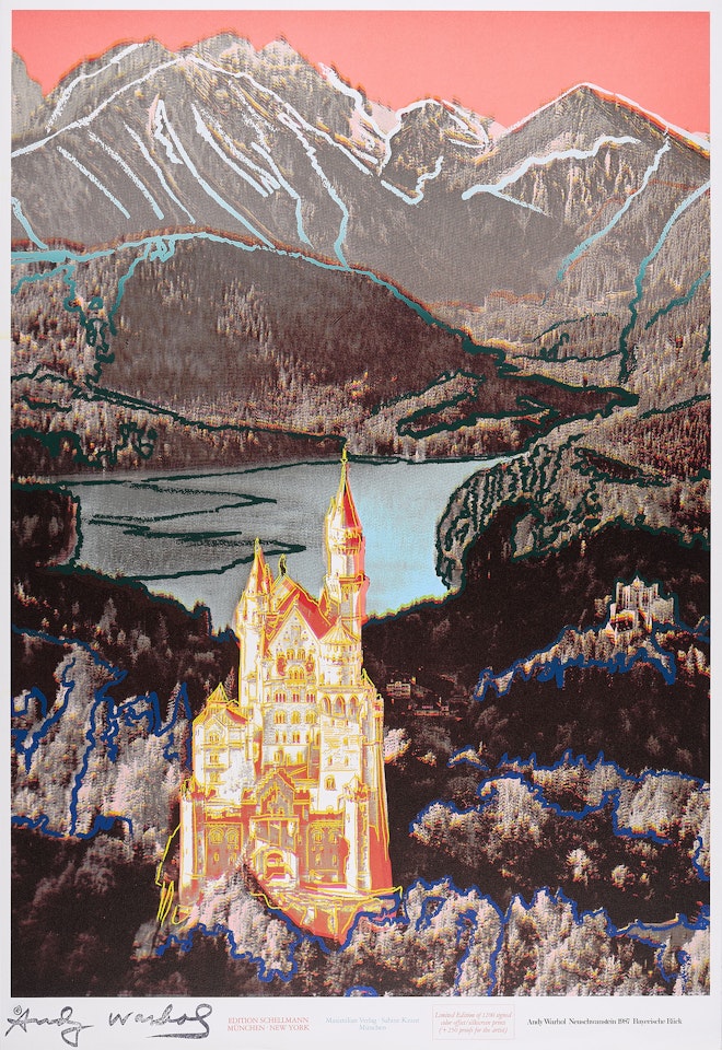 Neuschwanstein - Bayrische Rück by Andy Warhol