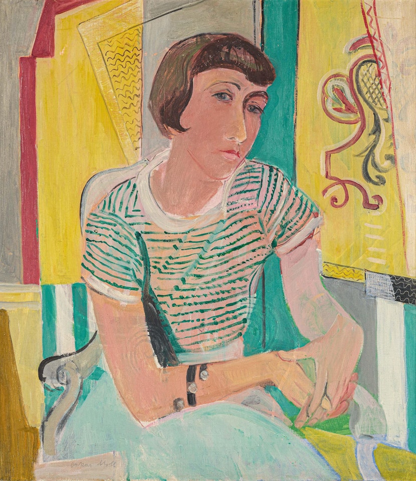 "Bildnis Fräulein G." by Oskar Moll