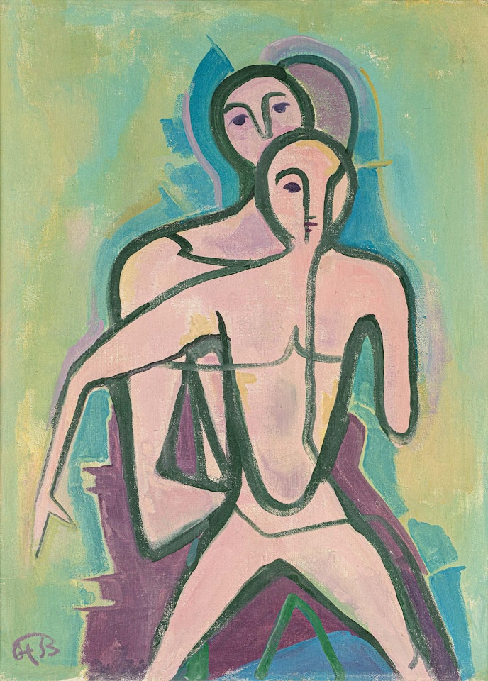 Paar, frontal. by Karl Hofer