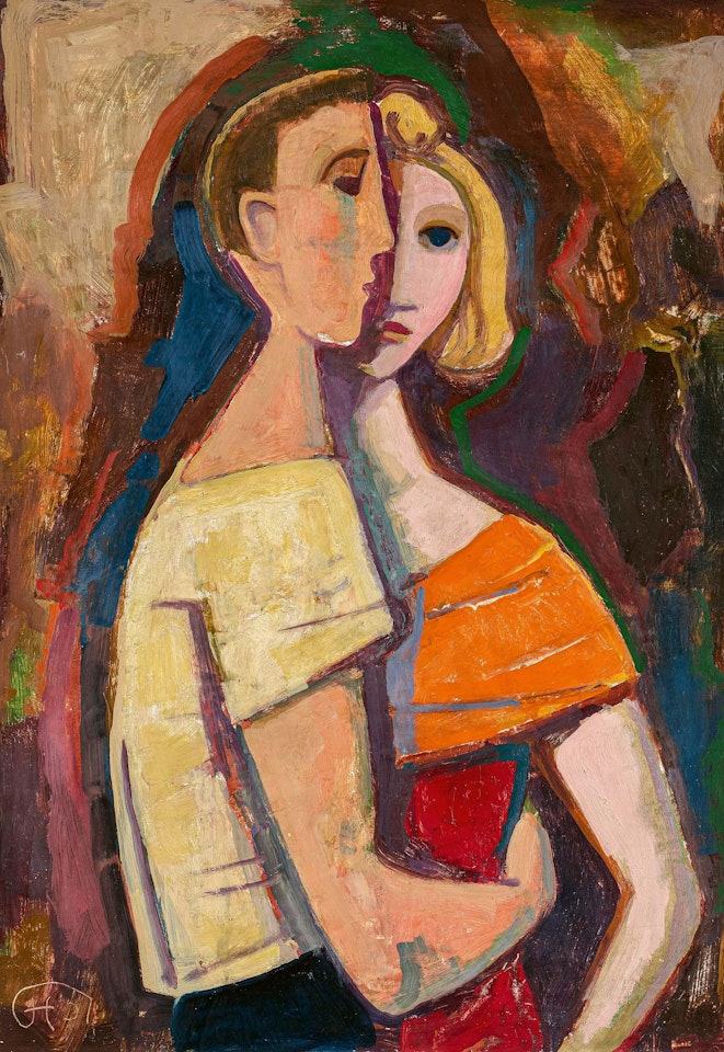 Paar. by Karl Hofer