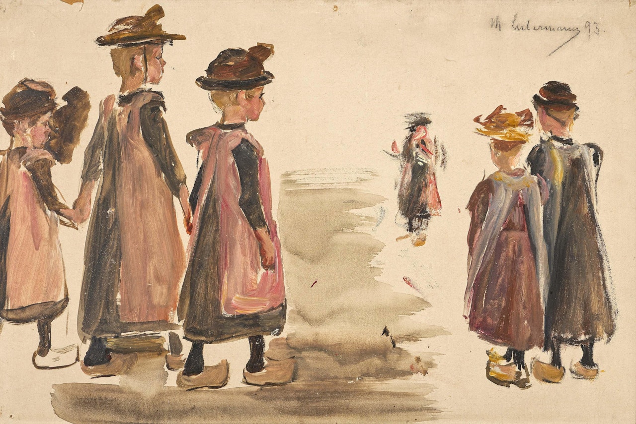 Untitled (Mädchen). by Max Liebermann