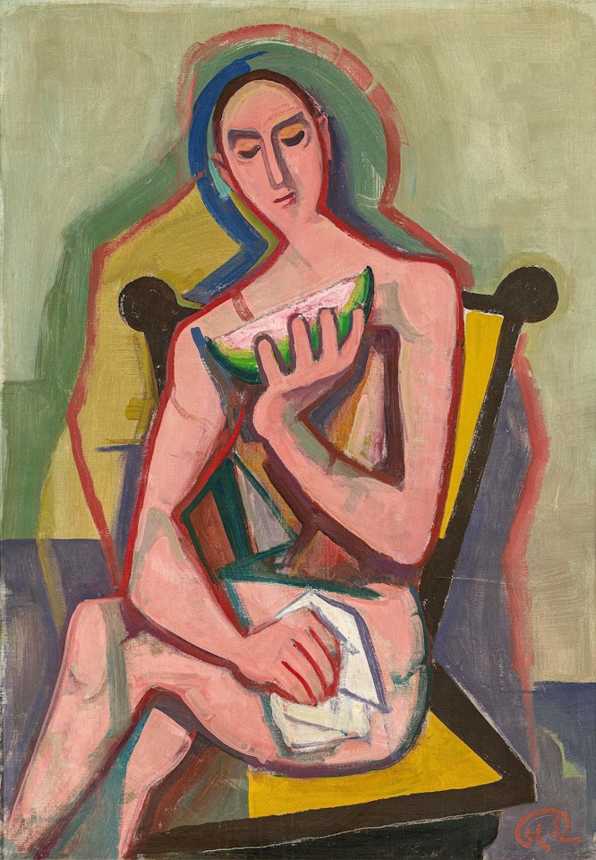 "Melonenesser". by Karl Hofer