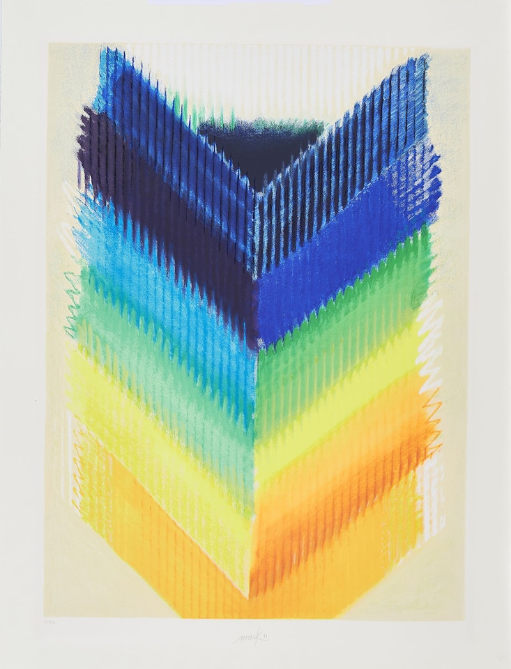 Farbkeil. by Heinz Mack