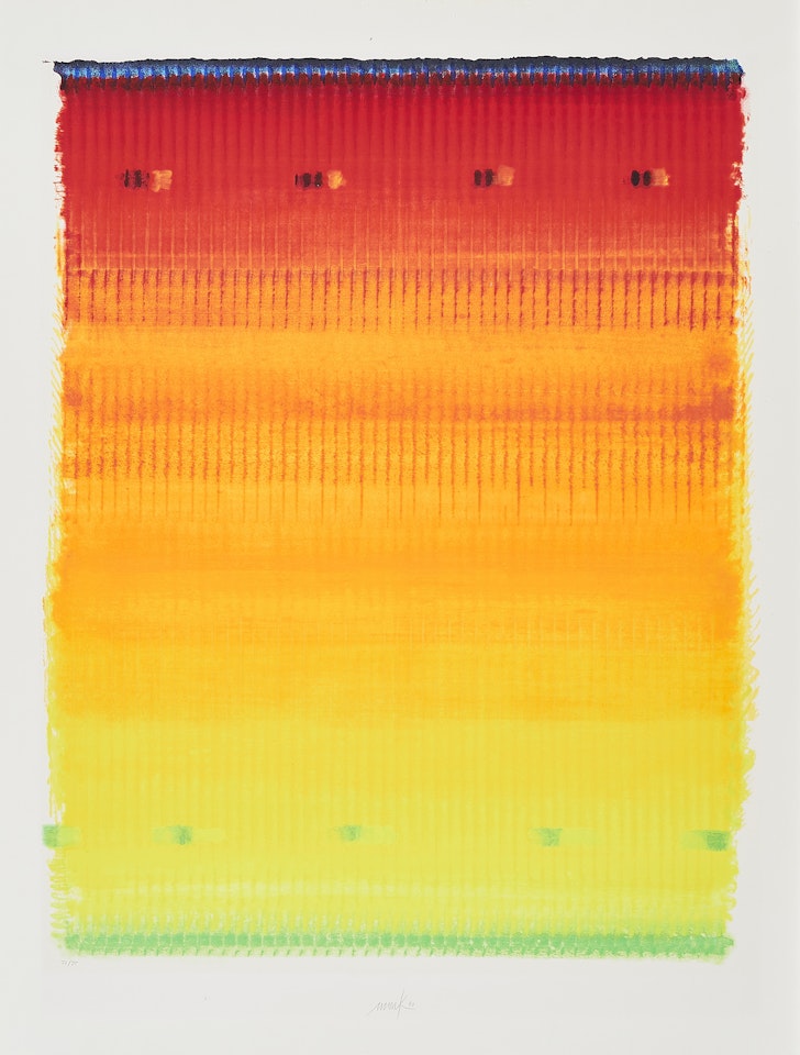 August (From: 12 Monate - Siebdruck Edition) by Heinz Mack