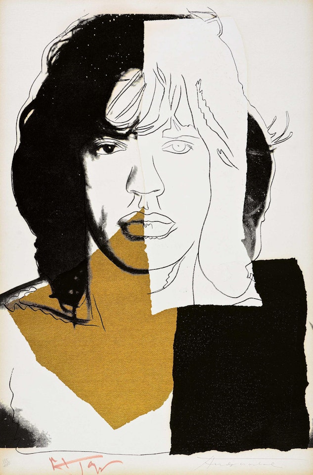 Mick Jagger. by Andy Warhol