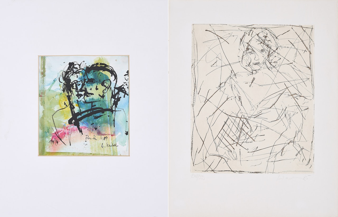 Mixed Lot of Two Works by Various Artists