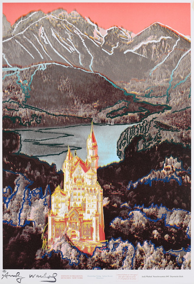 Neuschwanstein - Bavarian Re by Andy Warhol