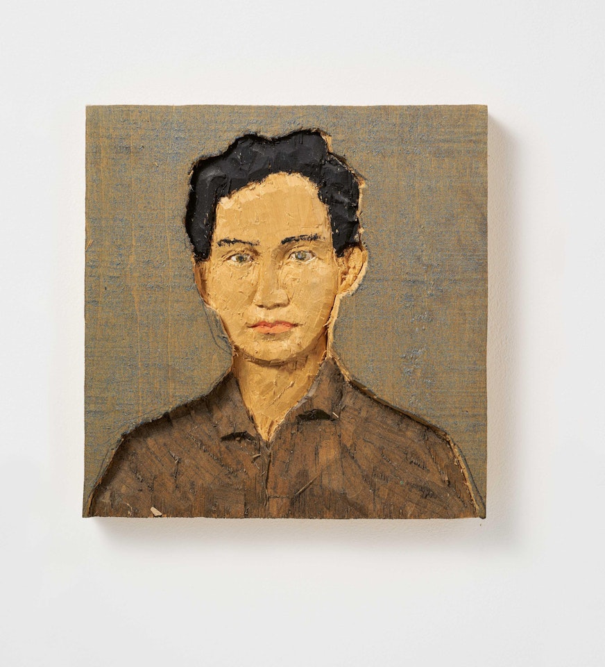 Untitled (Kleines Kopfrelief). by Stephan Balkenhol