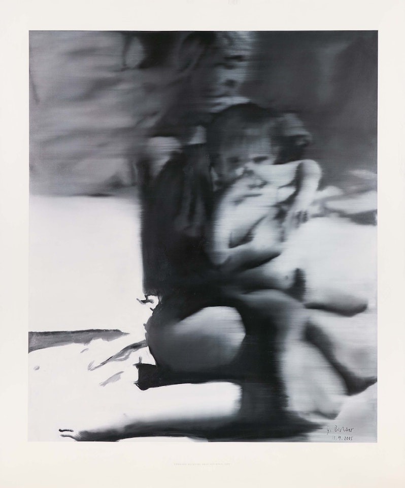 Frau mit Kind. by Gerhard Richter