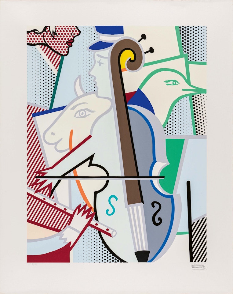 Cubist Cello by Roy Lichtenstein