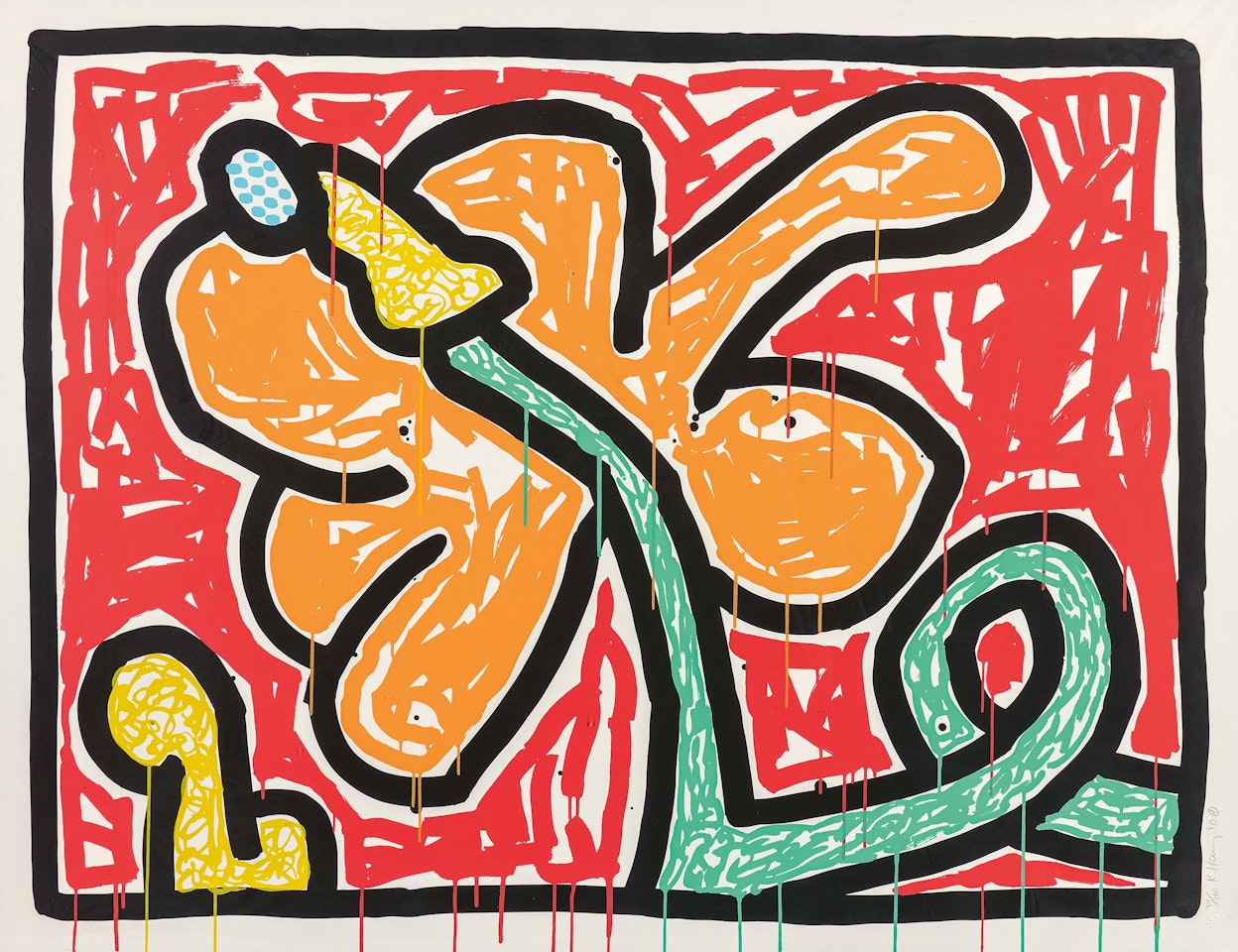Flower #5 by Keith Haring
