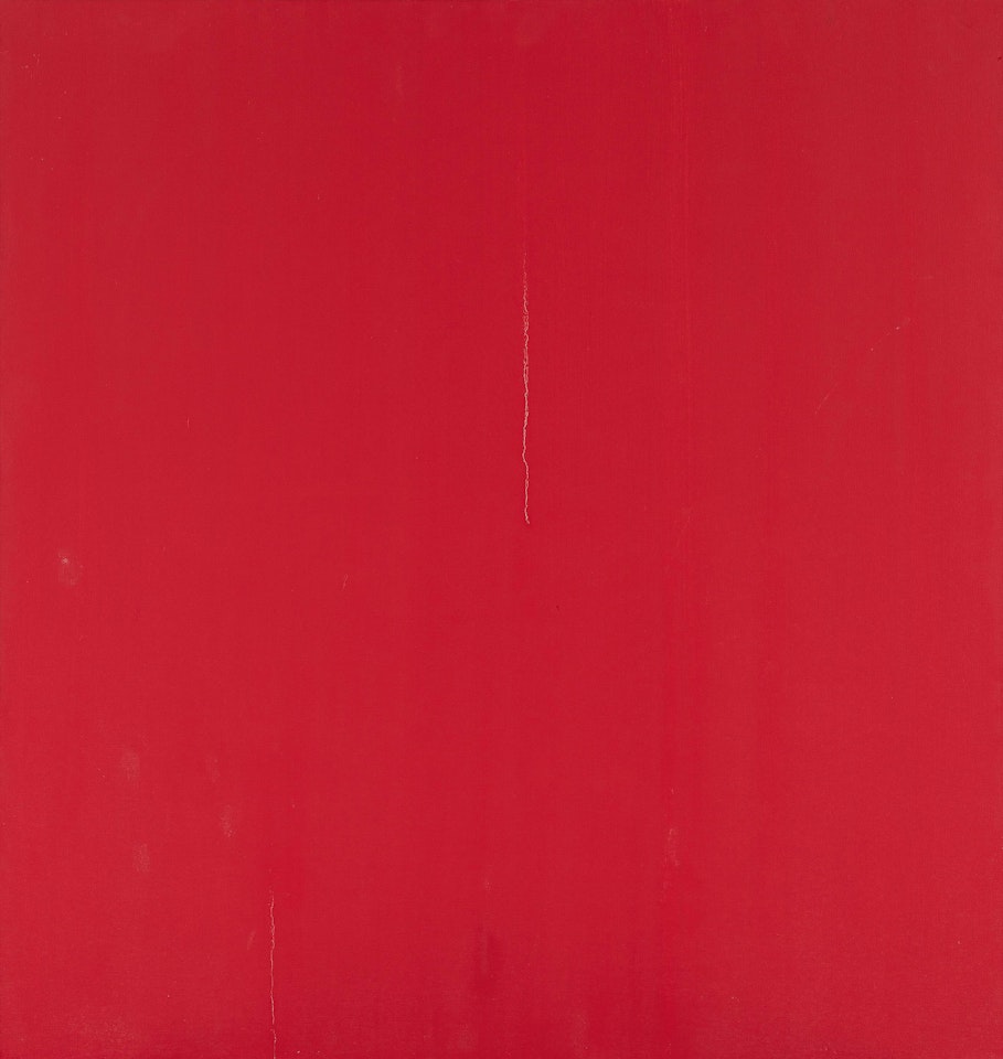 Formed Painting, Cadmium Red Deep. by Callum Innes